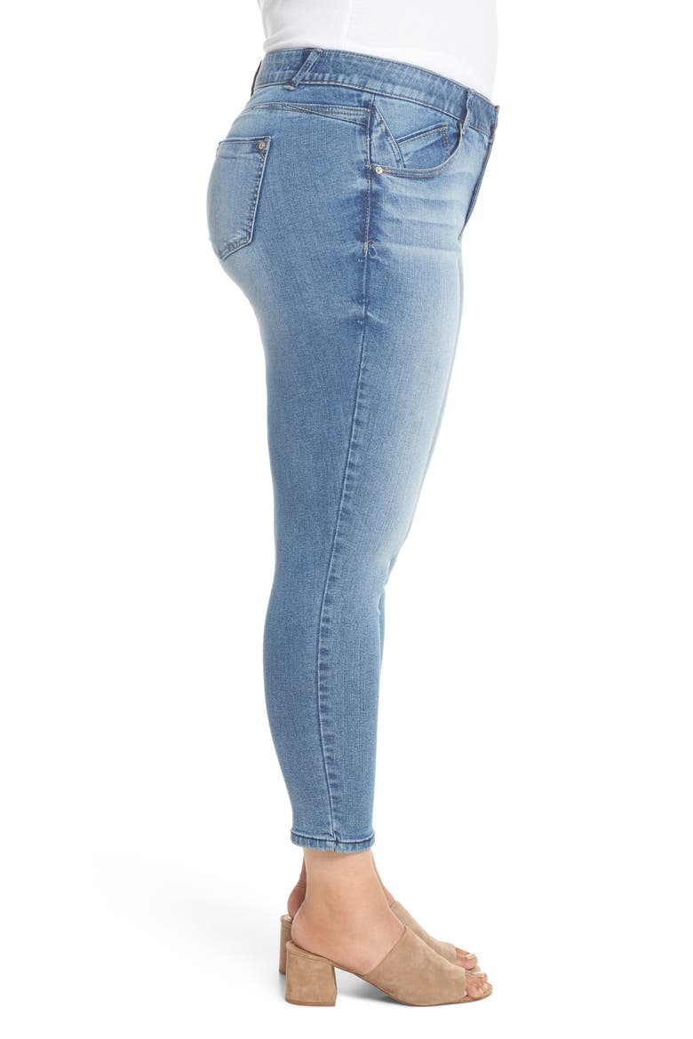 Ab-Solution Stretch Ankle Skimmer Jeans (Nordstrom Exclusive), Alternate, color, LIGHT BLUE