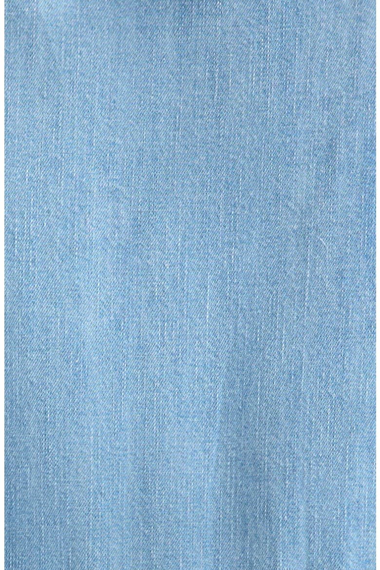 Kids' Ruffle Collar Cotton Dress, Alternate, color, LIGHT AQUAMARINE WASH