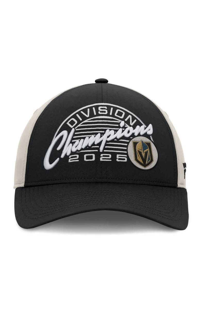 FANATICS Men's Fanatics Black Vegas Golden Knights 2025 Pacific Division Champions Locker Room Adjustable Hat, Alternate, color, Black