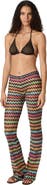 Missoni Flared Pants In Lamé Viscose With Micro Zigzag Pattern