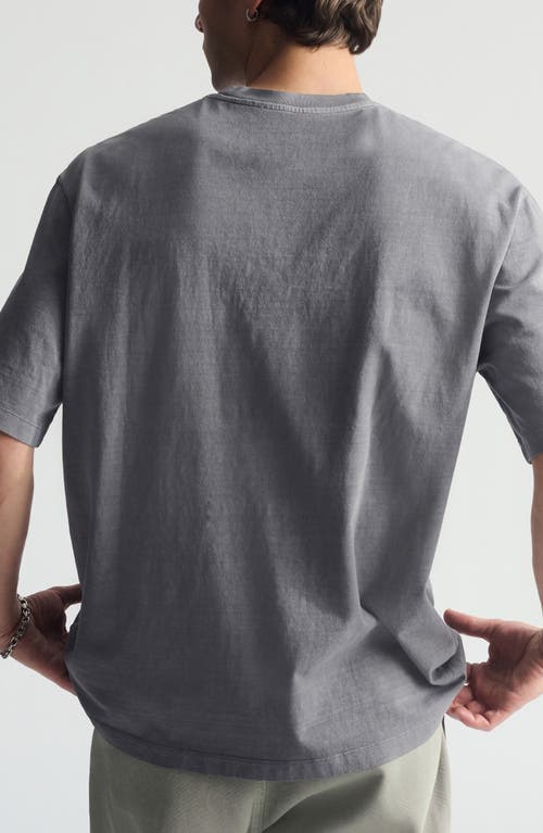 Brooklyn Industries Relaxed Vintage Graphic T-shirt In Gray