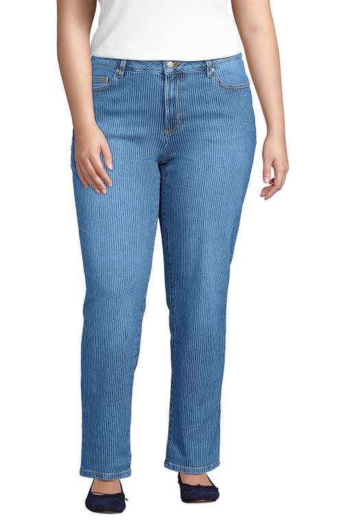 LANDS' END LANDS' END SOFT DENIM MID RISE BOYFRIEND JEANS