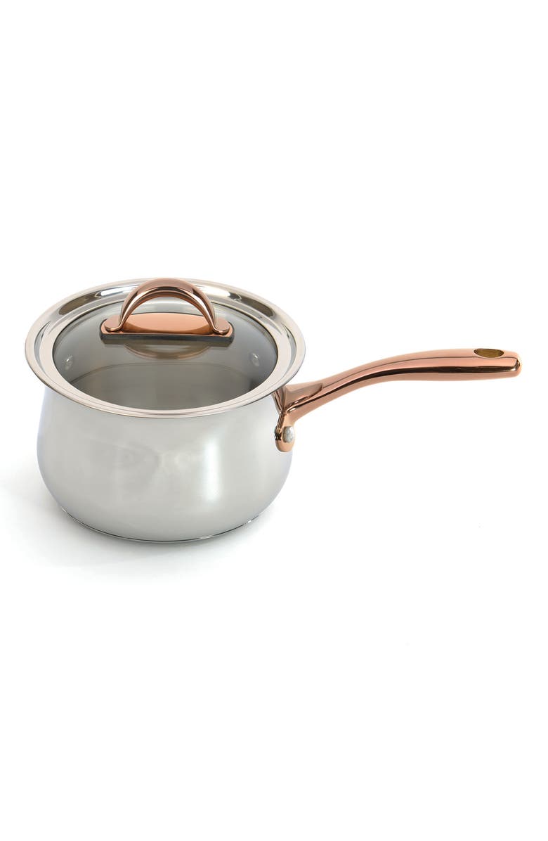 BergHOFF INTERNATIONAL Ouro Gold Stainless Steel 6.25" Saucepan, Main, color, Silver