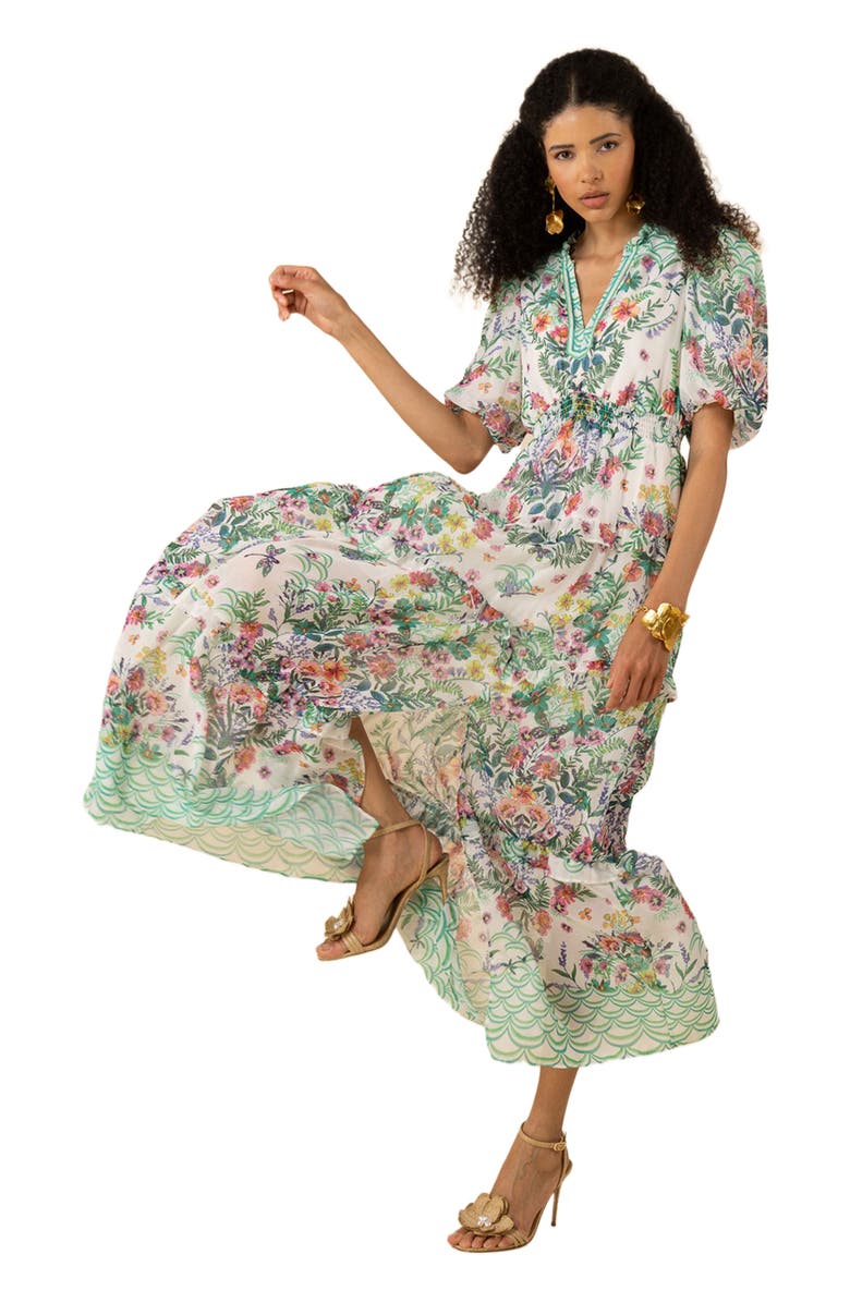 Hale Bob Khaleesi Chiffon Maxi Dress, Alternate, color,