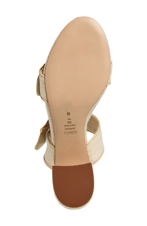 Shop Schutz Olga Buckle Block Heel Sandal In Oyster