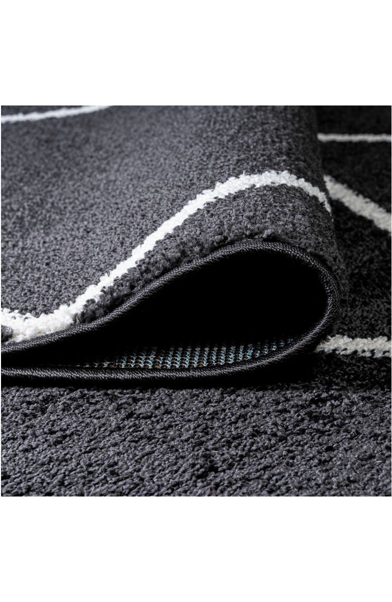 JONATHAN Y Cole Minimalist Diamond Trellis Area Rug, Alternate, color, Black/White
