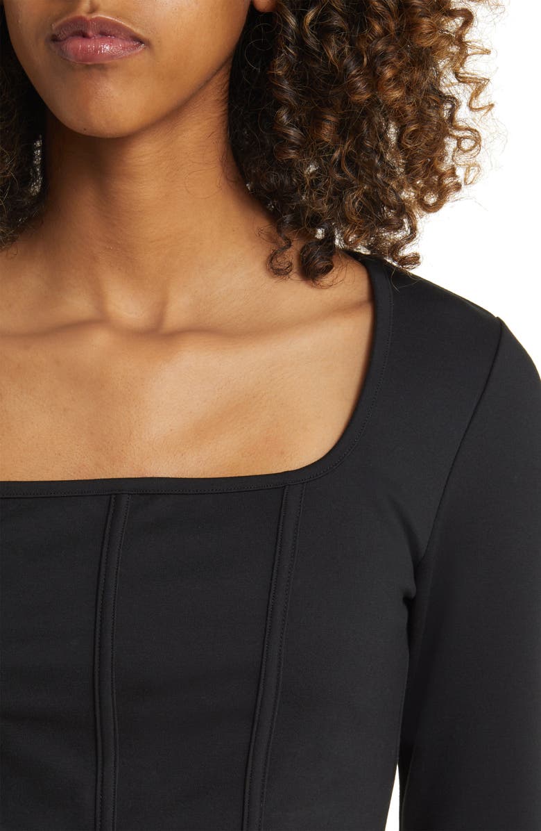 BP. Ponte Corset Top, Alternate, color,