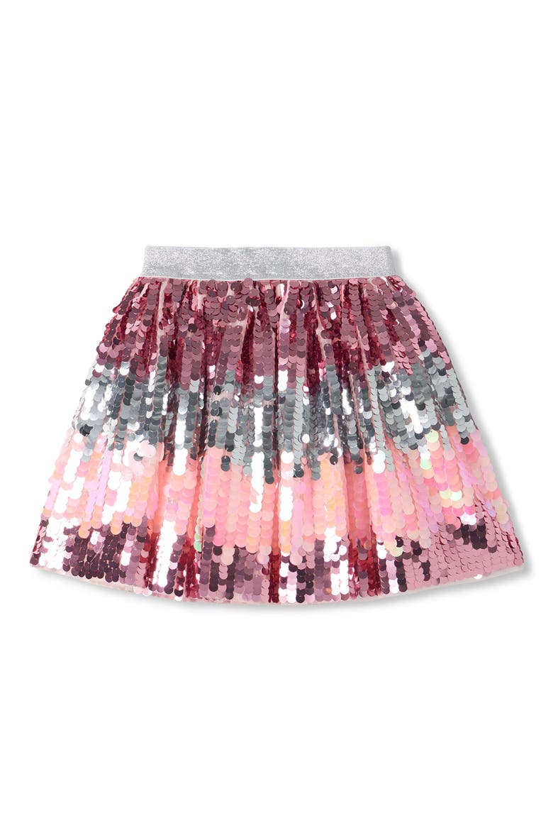 Kids' Blossom Gradient Sequin Skirt, Main, color, PINK