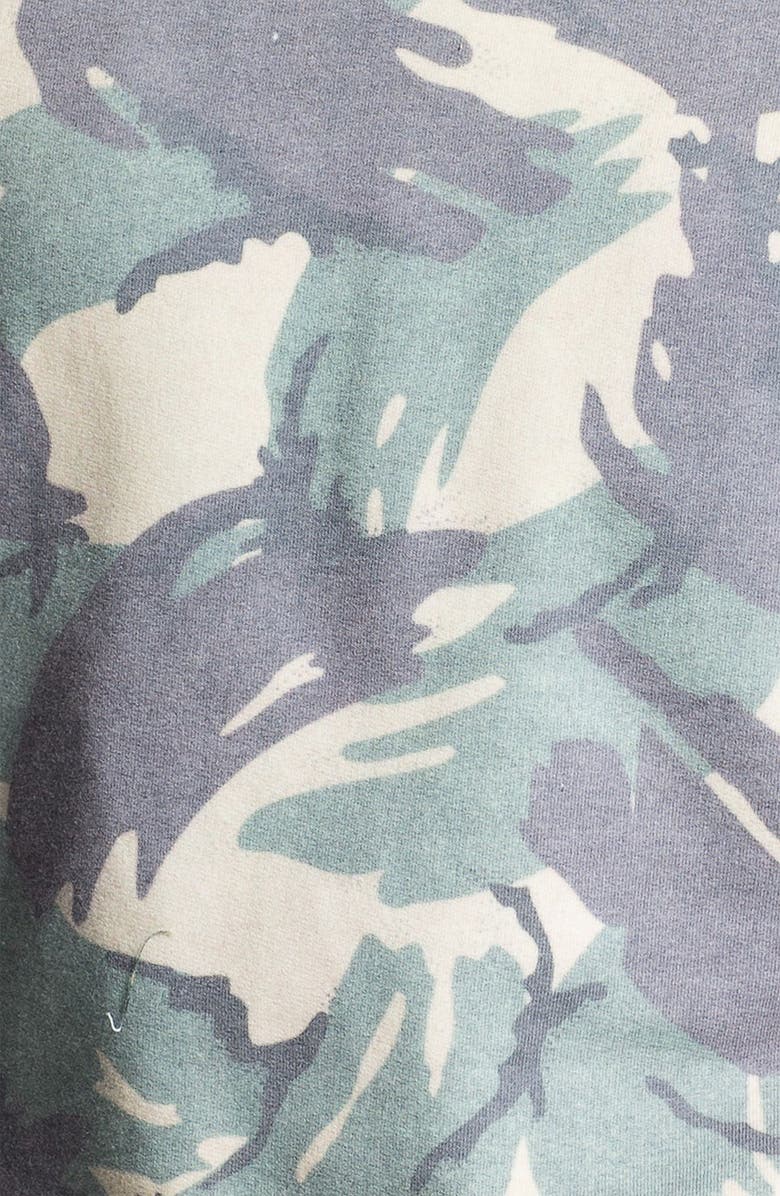 Topman Camo Sweatshirt, Alternate, color, 