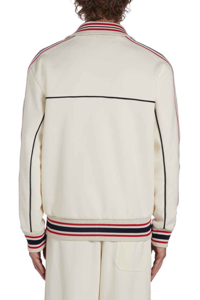 Star Logo Track Jacket, Alternate, color, PAPYRUS/ DARK BLUE