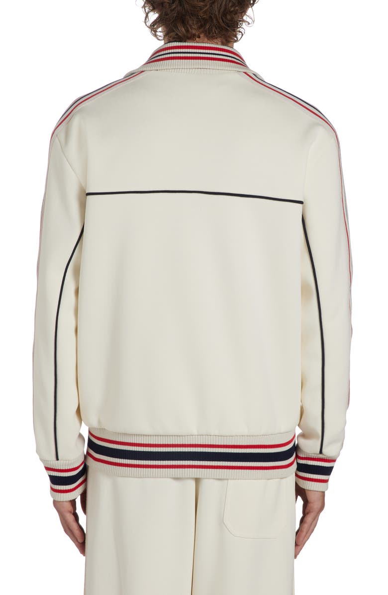 Golden Goose Star Logo Track Jacket, Alternate, color, Papyrus/ Dark Blue