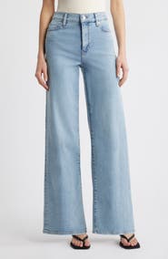 FRAME Le Slim Palazzo High Waist Wide Leg Jeans