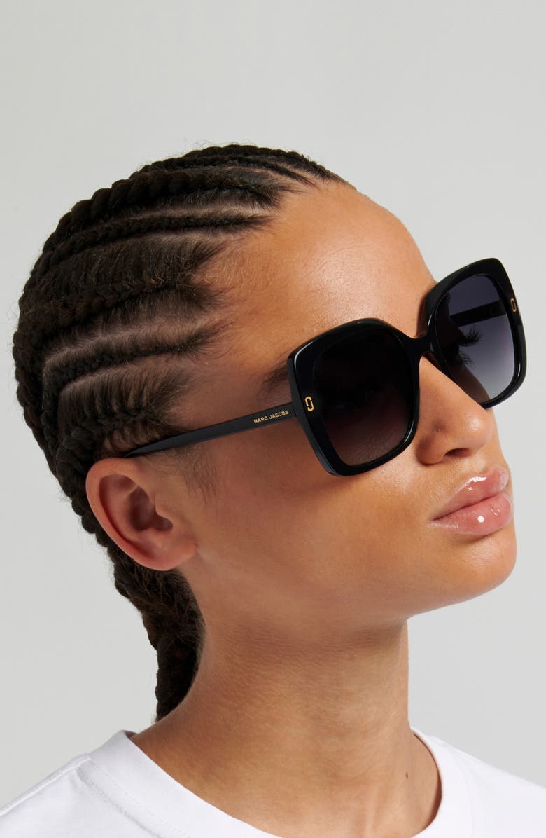 Marc Jacobs 56mm Square Sunglasses, Alternate, color, 