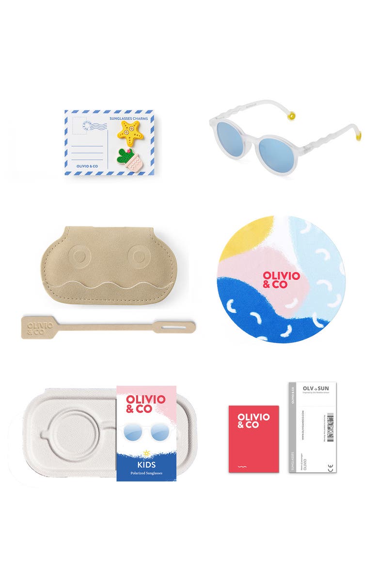 OLIVIO Toddler Oval Sunglasses, Alternate, color, Jellyfish White