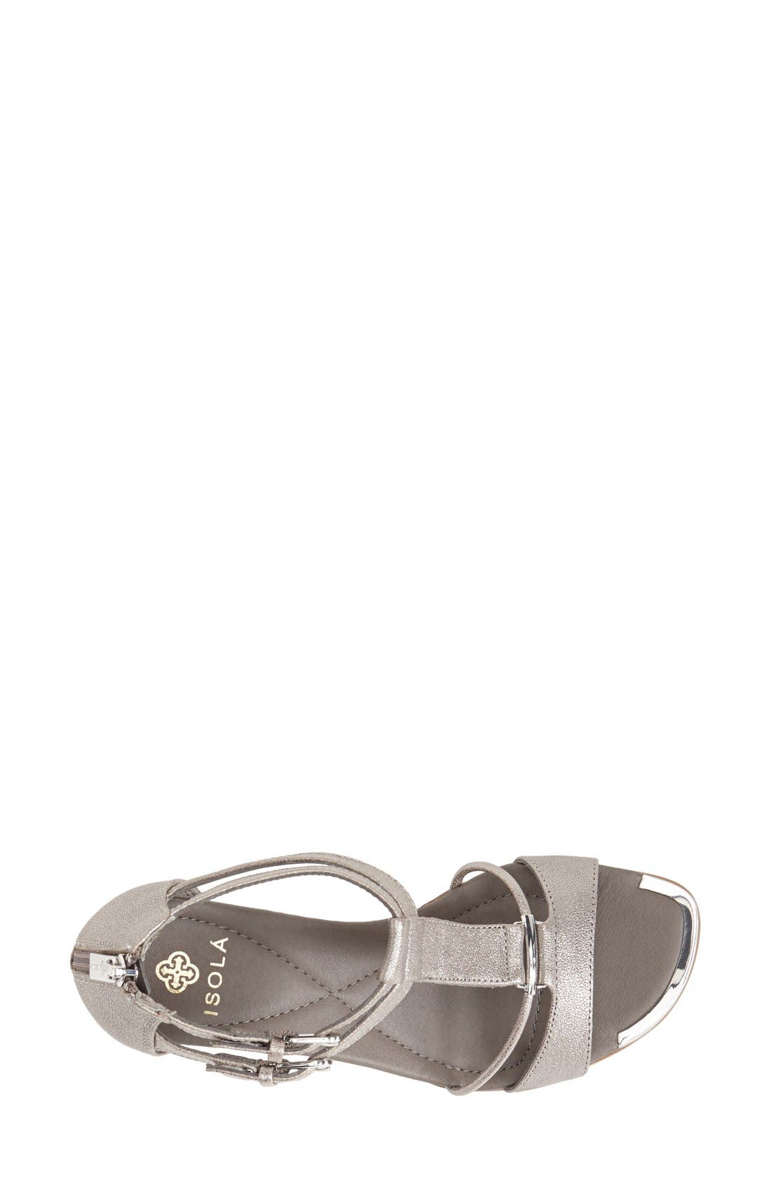 'Phoenix' Wedge Sandal, Alternate, color, ANTHRACITE