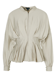 Karen Millen Pleated Detail Woven Jacket