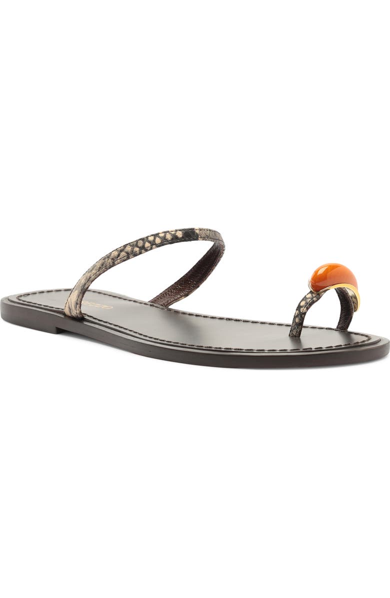 Arezzo Sophie Slide Sandal, Main, color, Osso