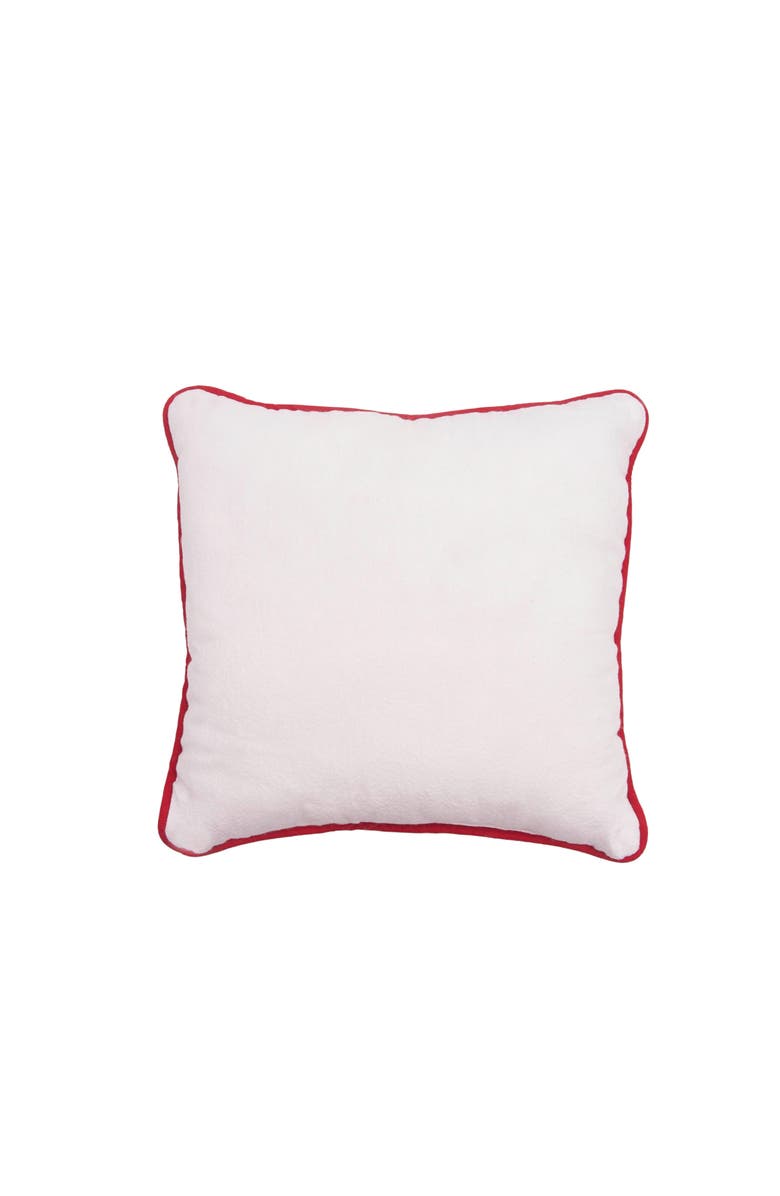 C&F Home Snowman "Cold Hands Warm Heart" Embroidered Accent Pillow, 10" x 10", Alternate, color, White