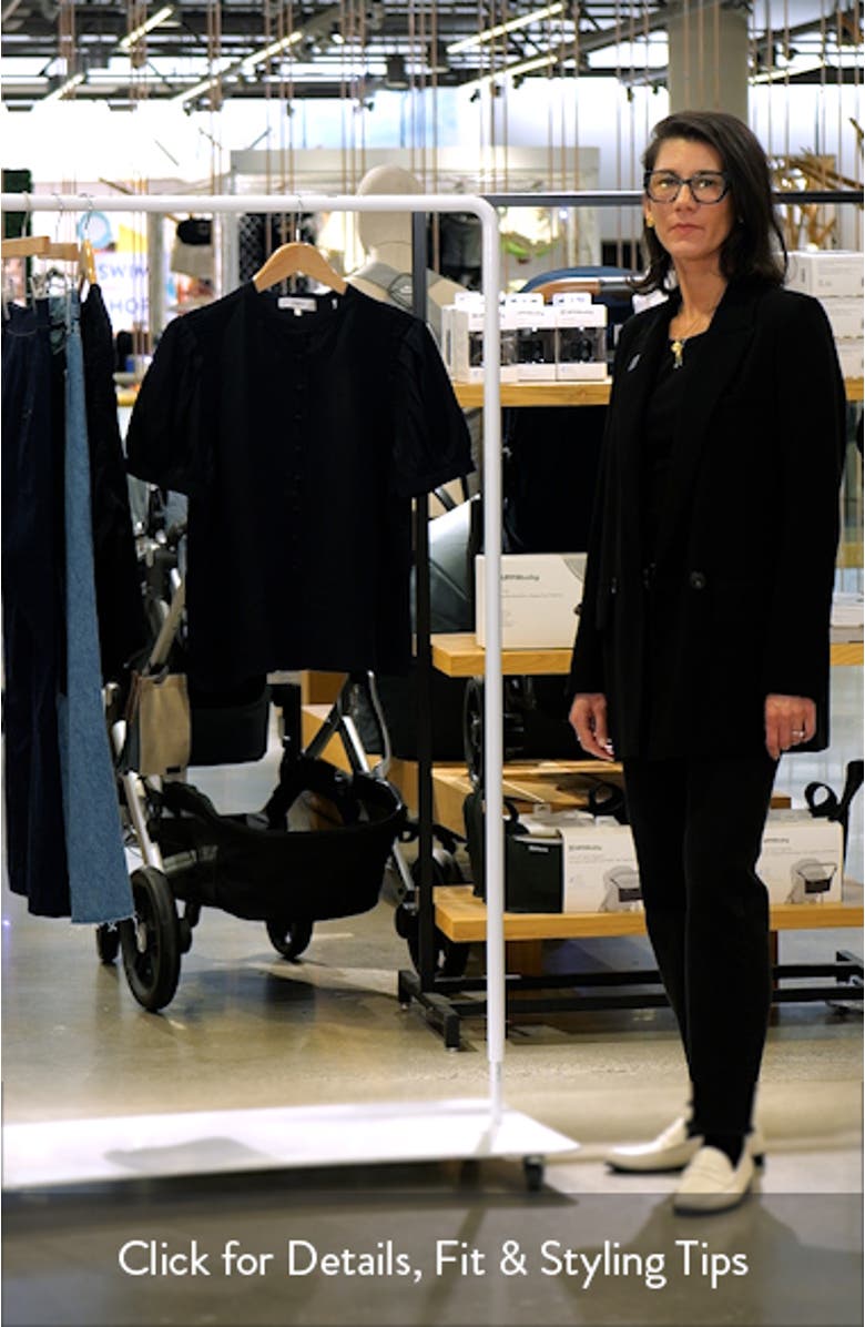 The Silk Gathered Short Sleeve Button-Up Shirt, sales video thumbnail