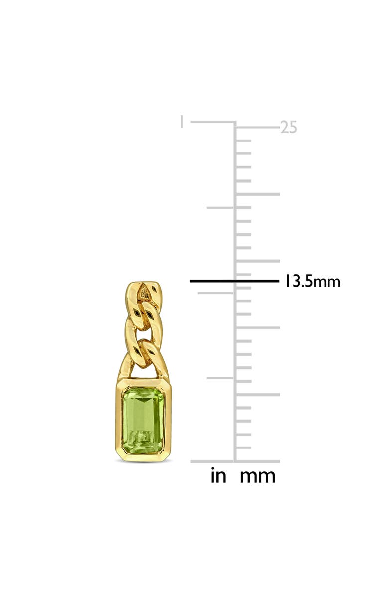 Julianna B. Gemstone Twisted Link Drop Earrings 14k, Alternate, color, Peridot