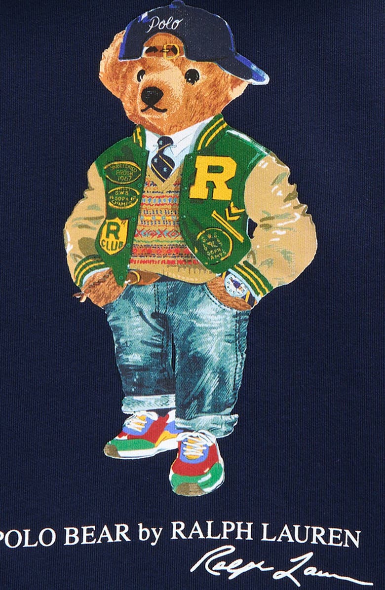 Polo Ralph Lauren Kids' Polo Bear Fleece Hoodie, Alternate, color, 