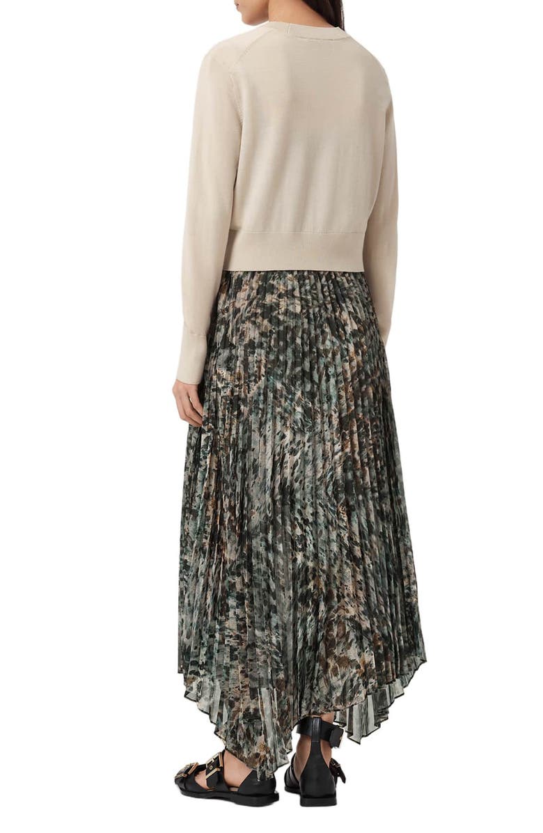 AllSaints Anni Sweater & Maxi Slipdress, Alternate, color, Canter Fawn Brown