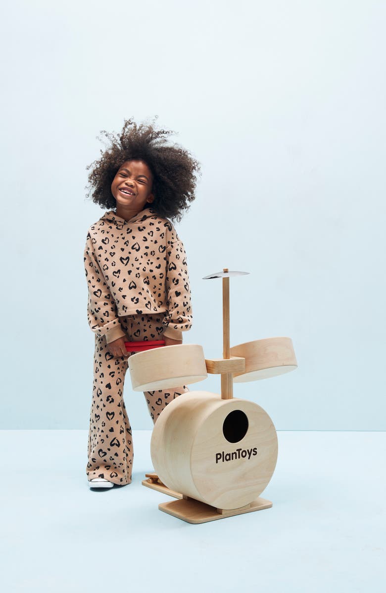 PlanToys<sup>®</sup> Drum Playset, Alternate, color, Natural