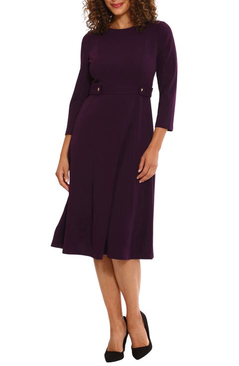 Seamed Midi Dress