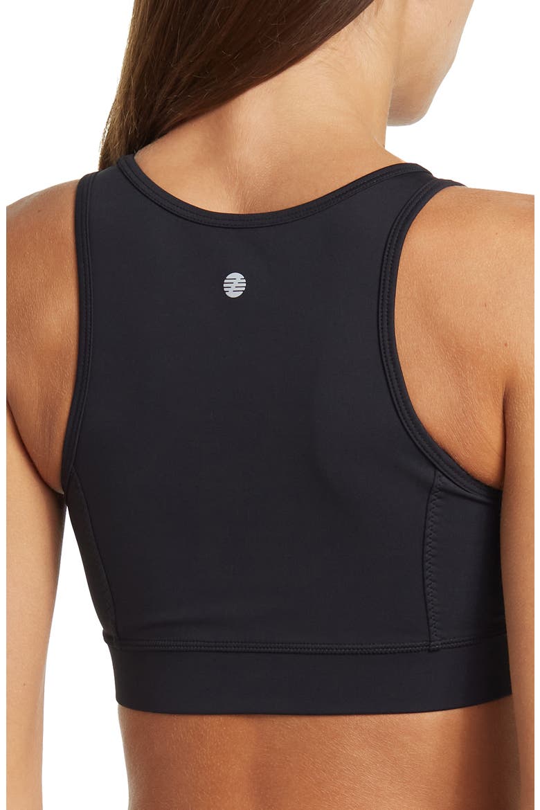 Sweat To Swim UPF Bra, Alternate, color, BLACK