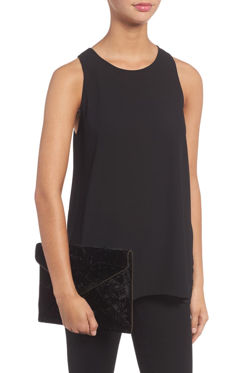 Rebecca Minkoff Leo Velvet Envelope Clutch, Alternate, color,