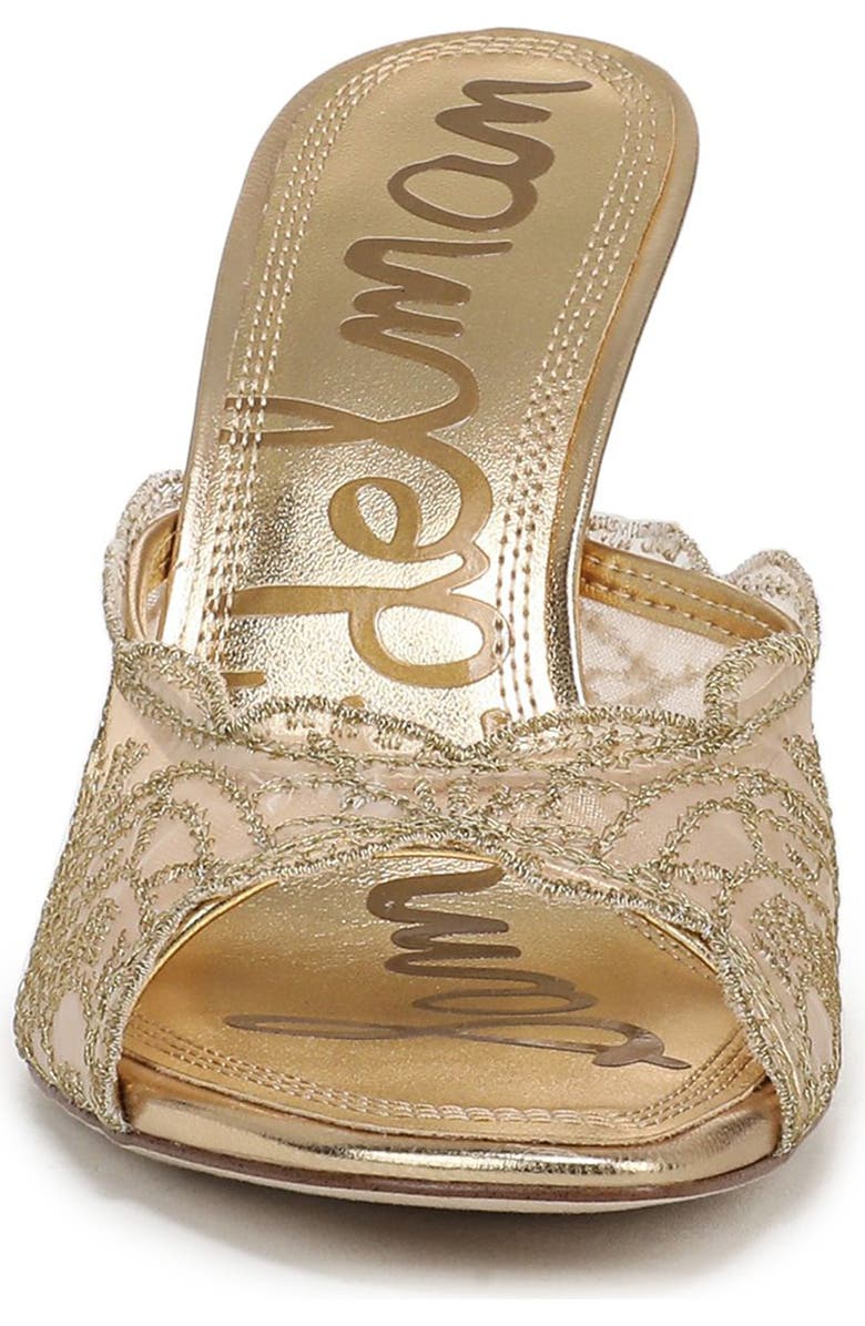 Sam Edelman Iva Mesh Sandal, Alternate, color, Amber Gold