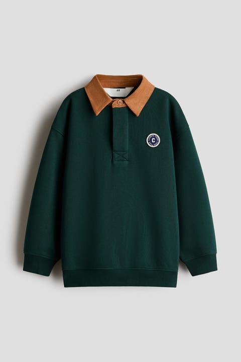 Rugby Shirt With Motif Detail