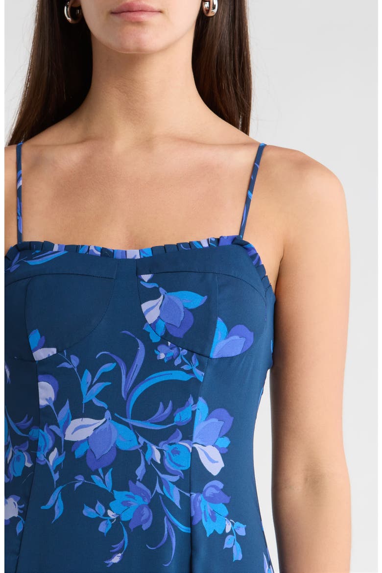 Niva Floral Midi Sundress, Alternate, color, NAVY-BLUES