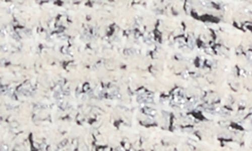 Nic + Zoe Nic+zoe Chain Trim Fringe Mix Knit Jacket In Gray