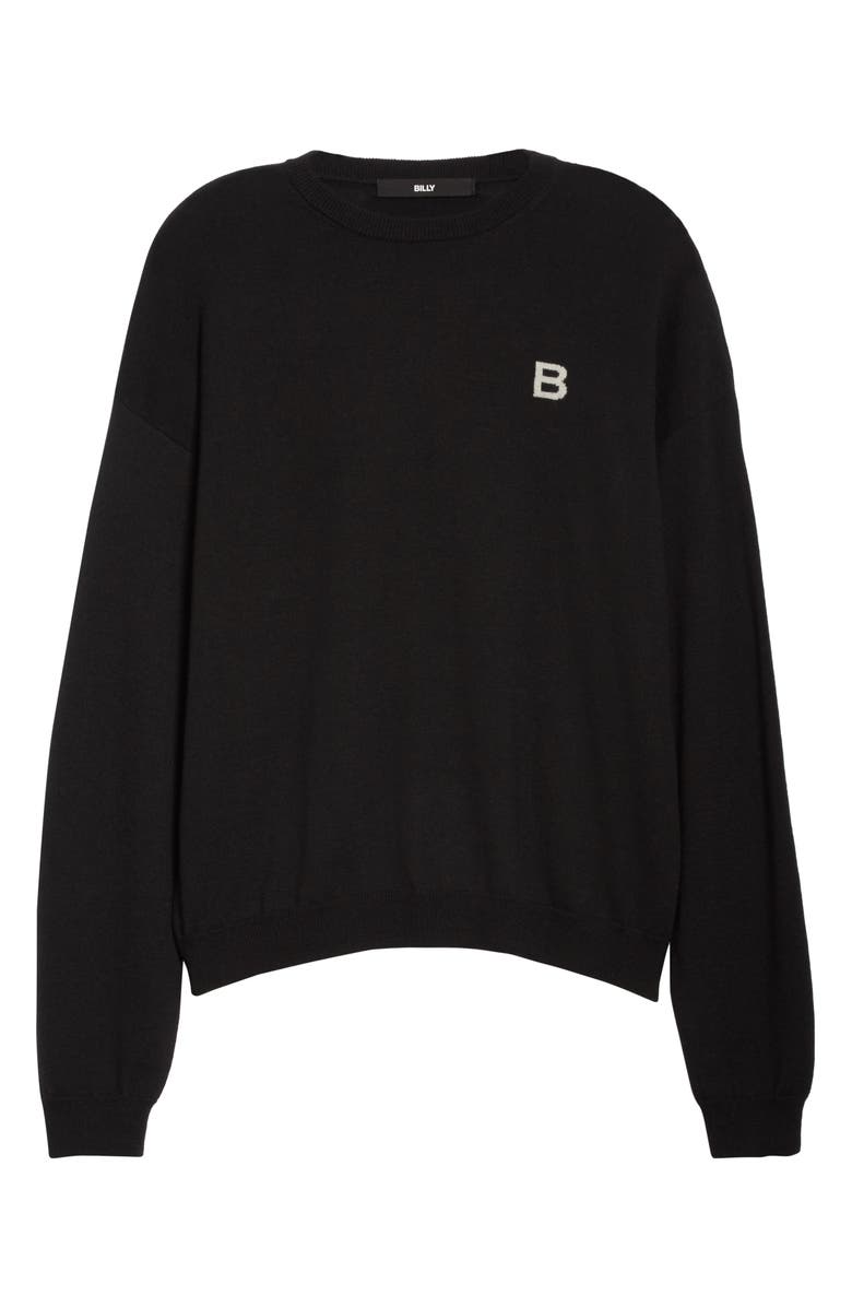BILLY Los Angeles Little B Crewneck Wool & Cashmere Sweater, Alternate, color, 