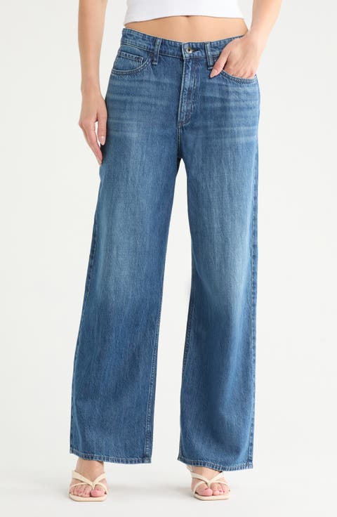 パンツ RAG  BONE Women Straight Pants WAW23F7022AL22 0 HTHRGRY Gra rag & bone Banks Cotton Wide-Leg Pants | Saks Fifth Avenue
