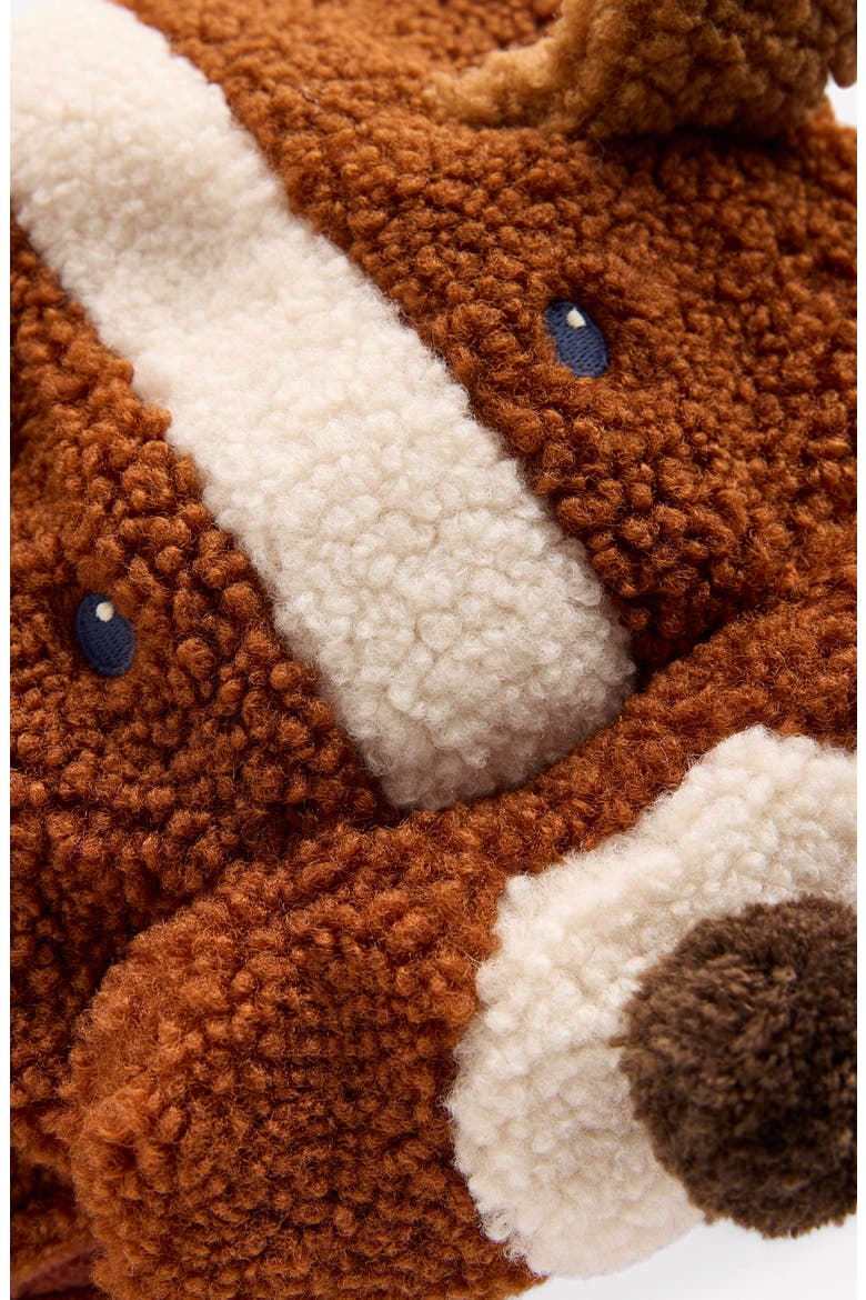 Kids' Puppy Faux Fur Trapper Hat, Alternate, color, BROWN DOG