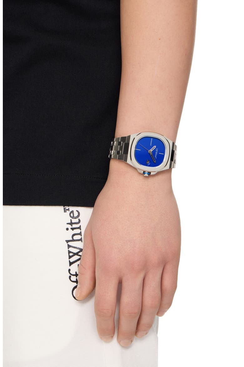 Object Cushion Bracelet Watch, 39mm, Alternate, color, STAINLESS STEEL