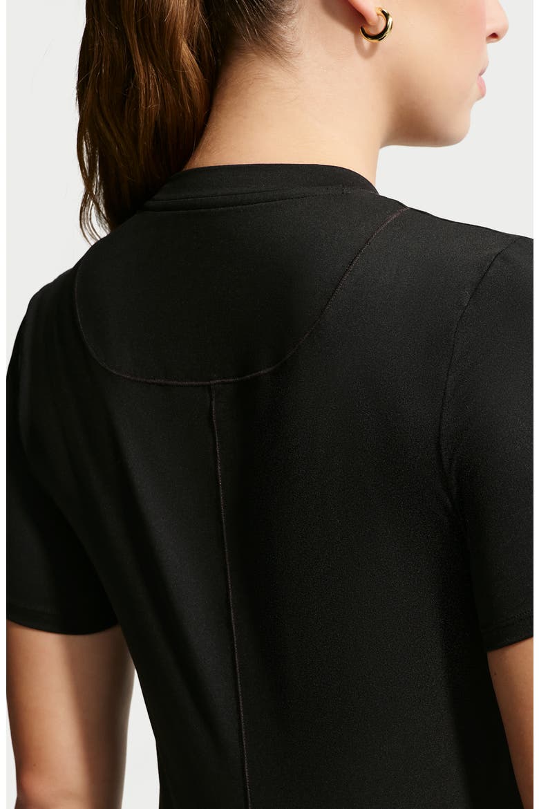 Drill Performance Maternity Top, Alternate, color, BLACK/ WHITE
