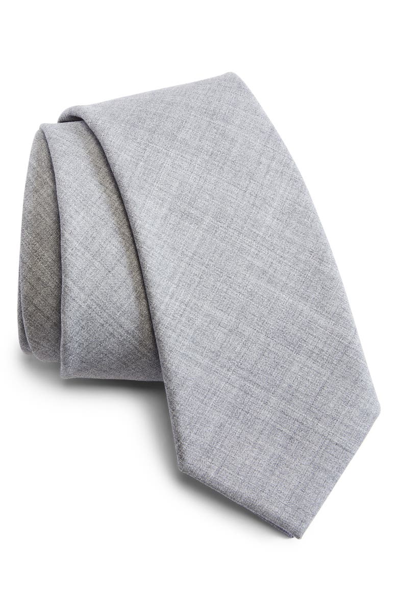 Brunello Cucinelli Rustic Wool Tie, Main, color, 