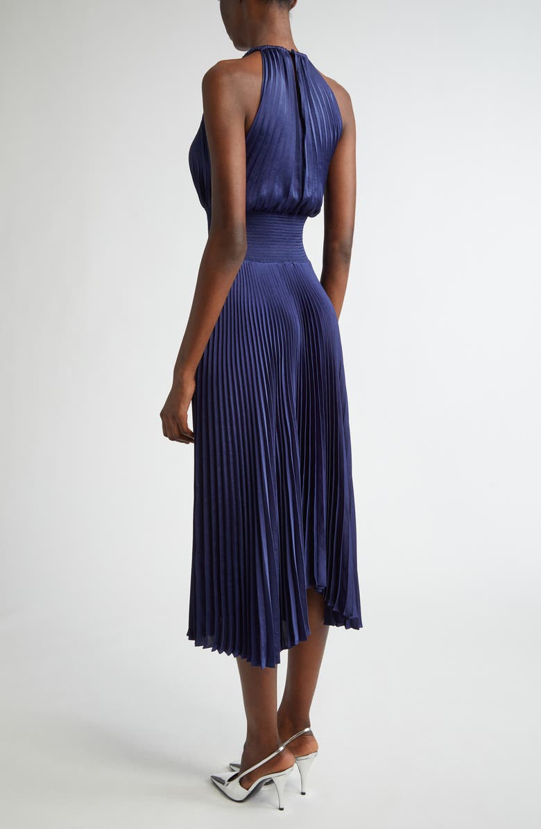 A.L.C. Renzo Pleated Midi Dress, Alternate, color, Riviera