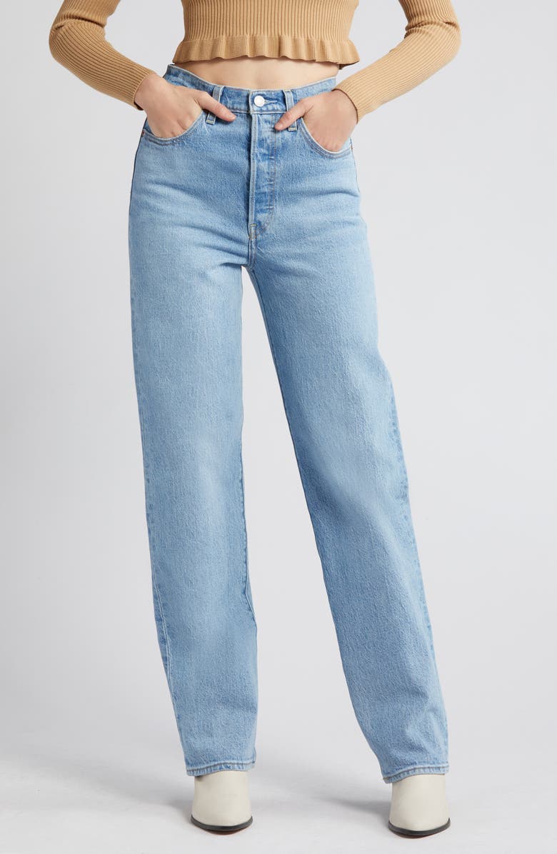 Levi's<sup>®</sup> Ribcage High Waist Straight Leg Jeans, Alternate, color,