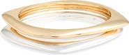 Open Edit Set of 2 Angled Bangles