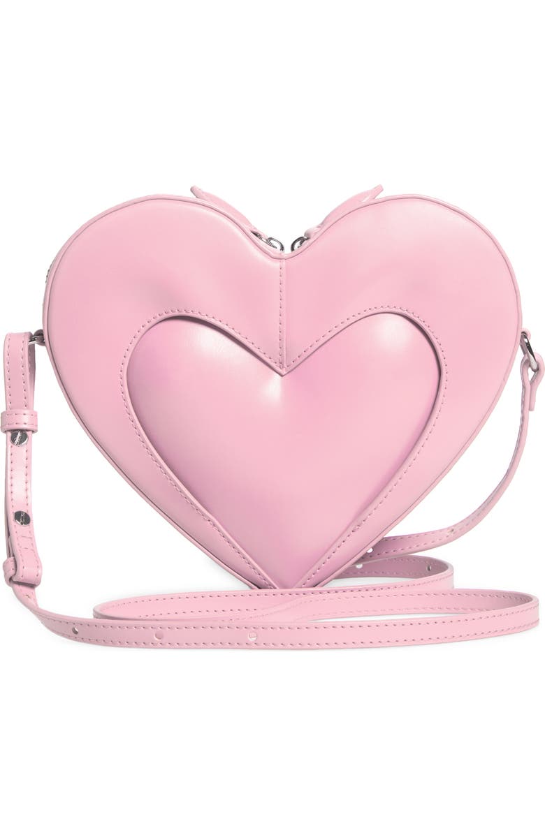 JW PEI Francisca Faux Leather Heart Crossbody Bag, Alternate, color, Pink
