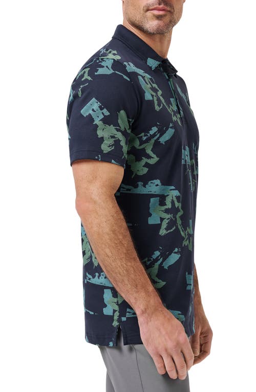 Travismathew Favorite Hello Cotton Blend Polo In Blue