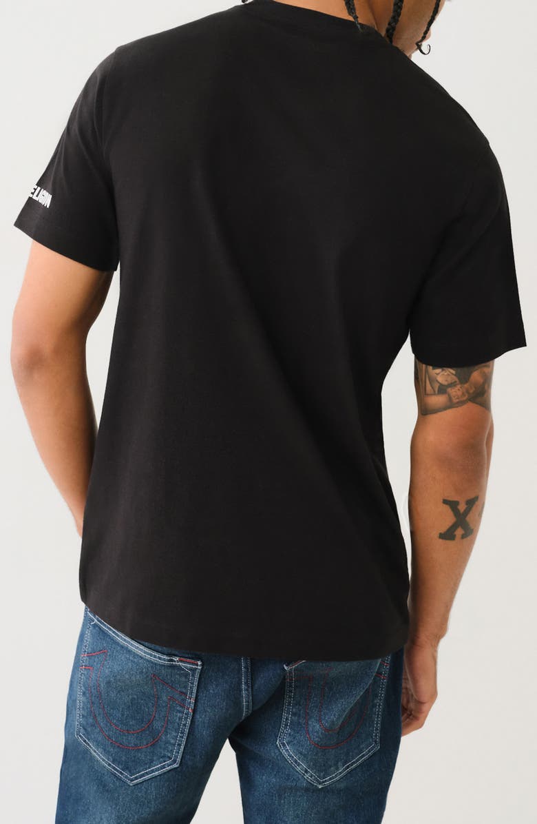 True Religion Strike Rhinestone Logo Graphic T-Shirt, Alternate, color, 