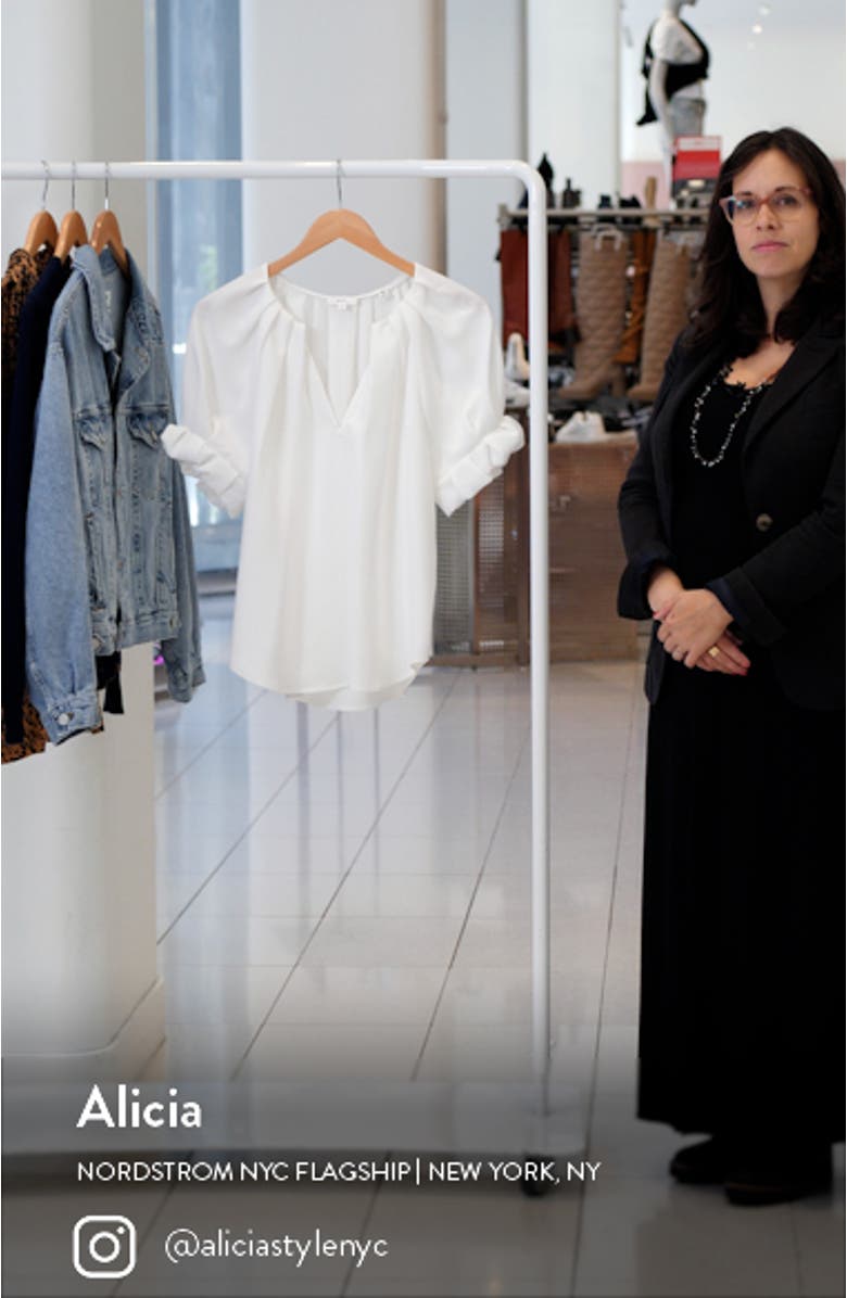 Carey II Pleated Woven Top, sales video thumbnail