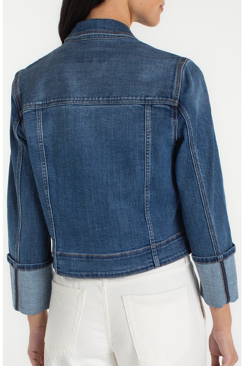 High Cuff Denim Truxker Jacket, Alternate, color, WEST WAYS