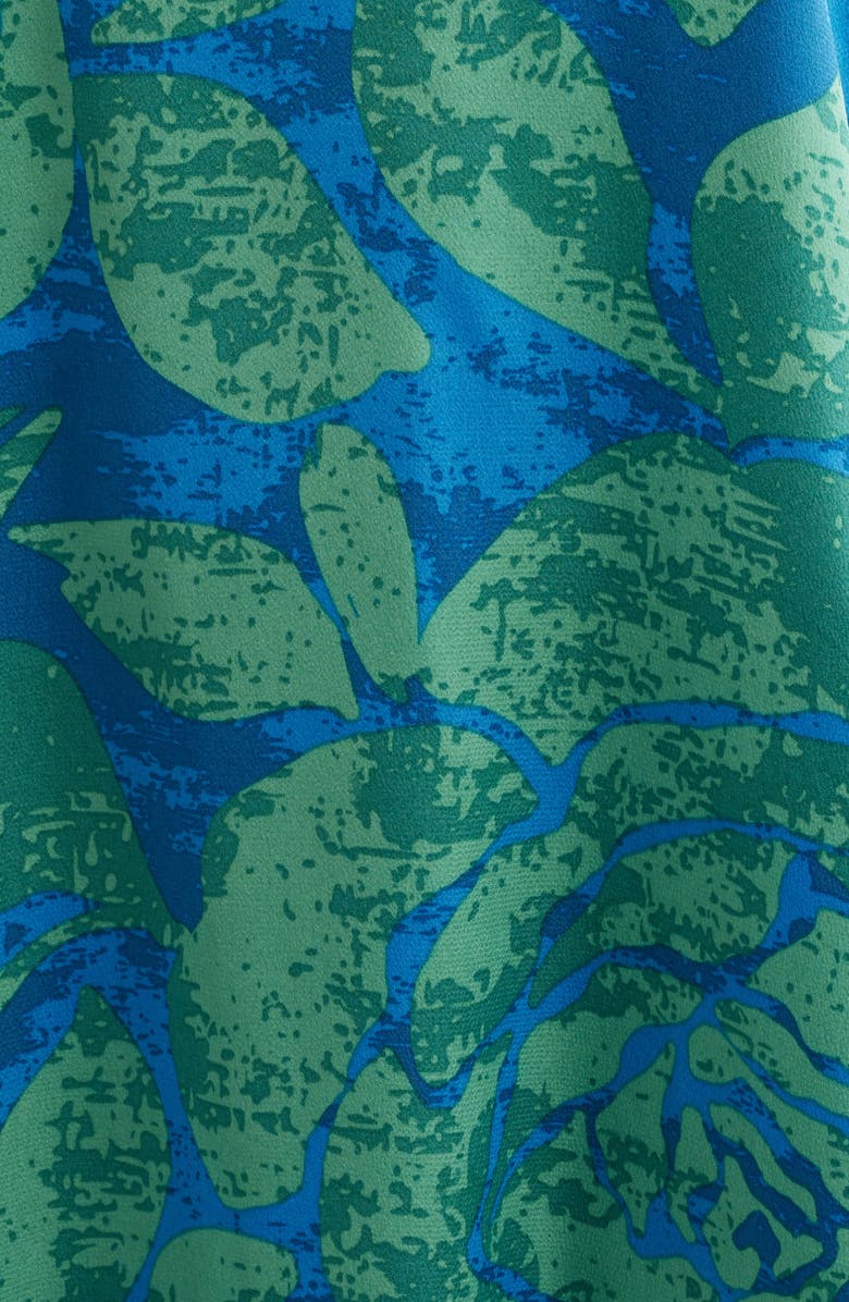 Tahari ASL Print Pocket Sleeveless Maxi Dress, Alternate, color, Green Blue