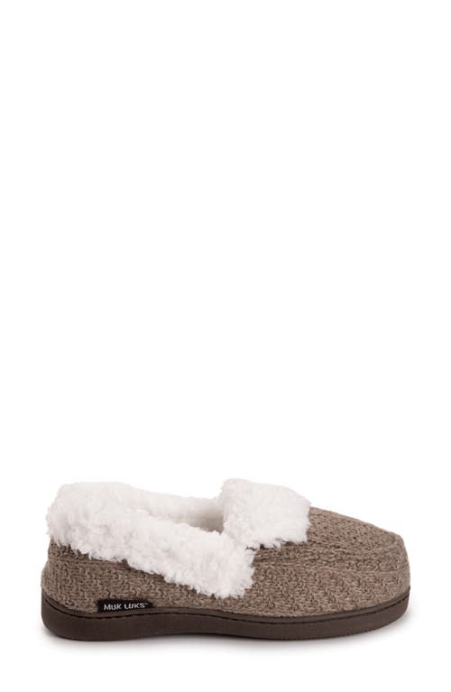 Muk Luks Anais Faux Fur Moccasin Slipper In Brown